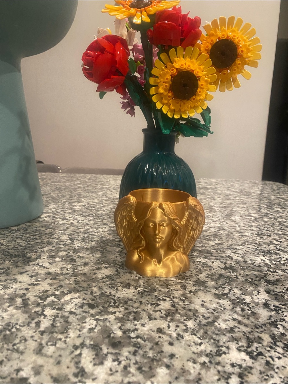 3-D Laser Printer Angel Decorative Accent vase
